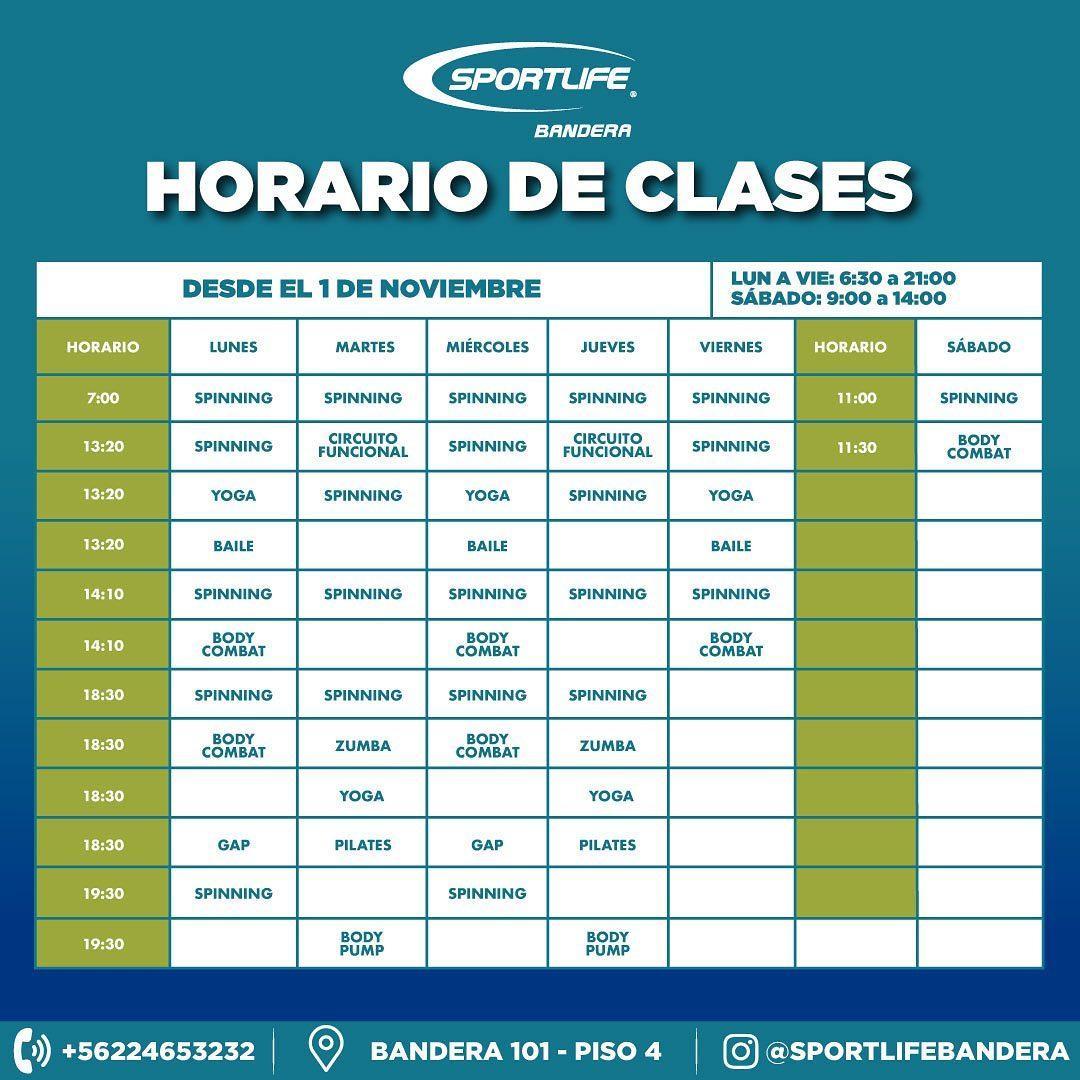 Clases 2021, Sportlife clases 2021